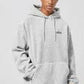OVERSIZED POLAR FLEECE EMBROIDERED HOODIE